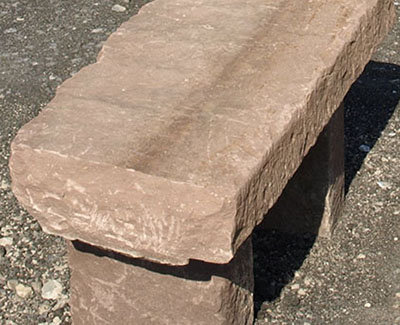 A variety of antique stone benches are available in our inventory