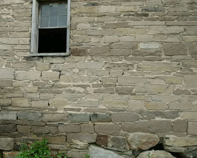 Antique barn stone with rustic character