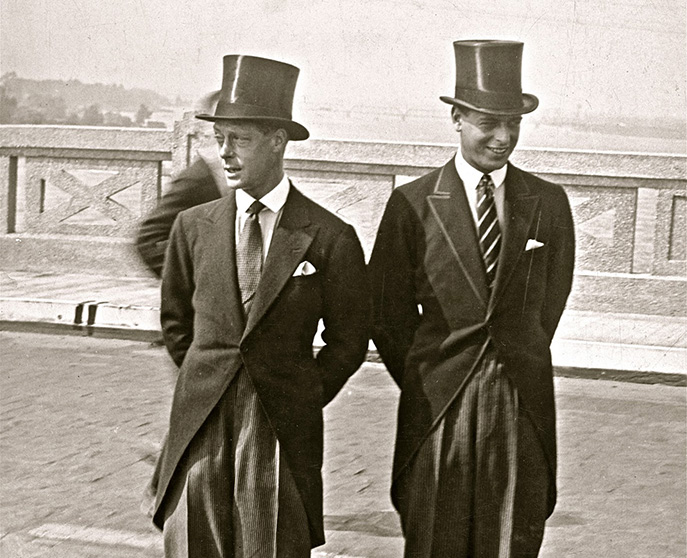 Edward Prince of Wales and brother Prince George at the Peace Bridge Dedication on August 7, 1927 