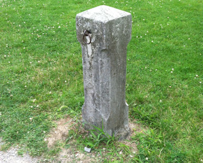 The patina on this post belies its age